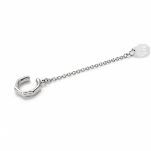 Pendiente Earcuff para audífono Tuerca Unisex